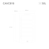 thumbnail of Les Petits Champs Wijnkoelkast voor 18 Flessen CAVCB18 Black Edition, 50L, 5 planken, Thermo-elektrische Koeling, Elegant Design, LED, Anti-UV