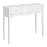 thumbnail of HOMCOM Mueble Mesa Recibidor Entrada Tocador Consola con 3 Cajones 100x32x85cm