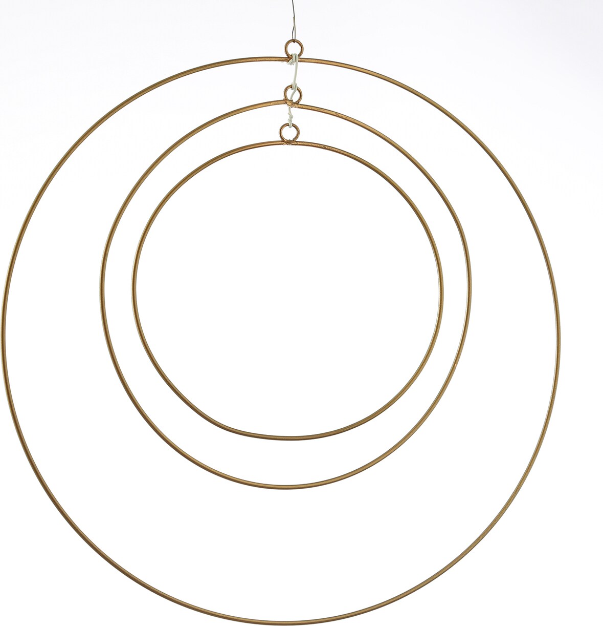 Dekoringe Metallringe mit Aufhängeösen DIY Basteln 50/40/30cm gold