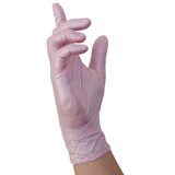 thumbnail of 1000 Nitras Glamour Wave Nitrilhandschuhe | Gr. L | perlmuttrosa | Einweghandschuhe