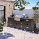 thumbnail of Cuisine d'extérieur 3 éléments avec barbecue noir