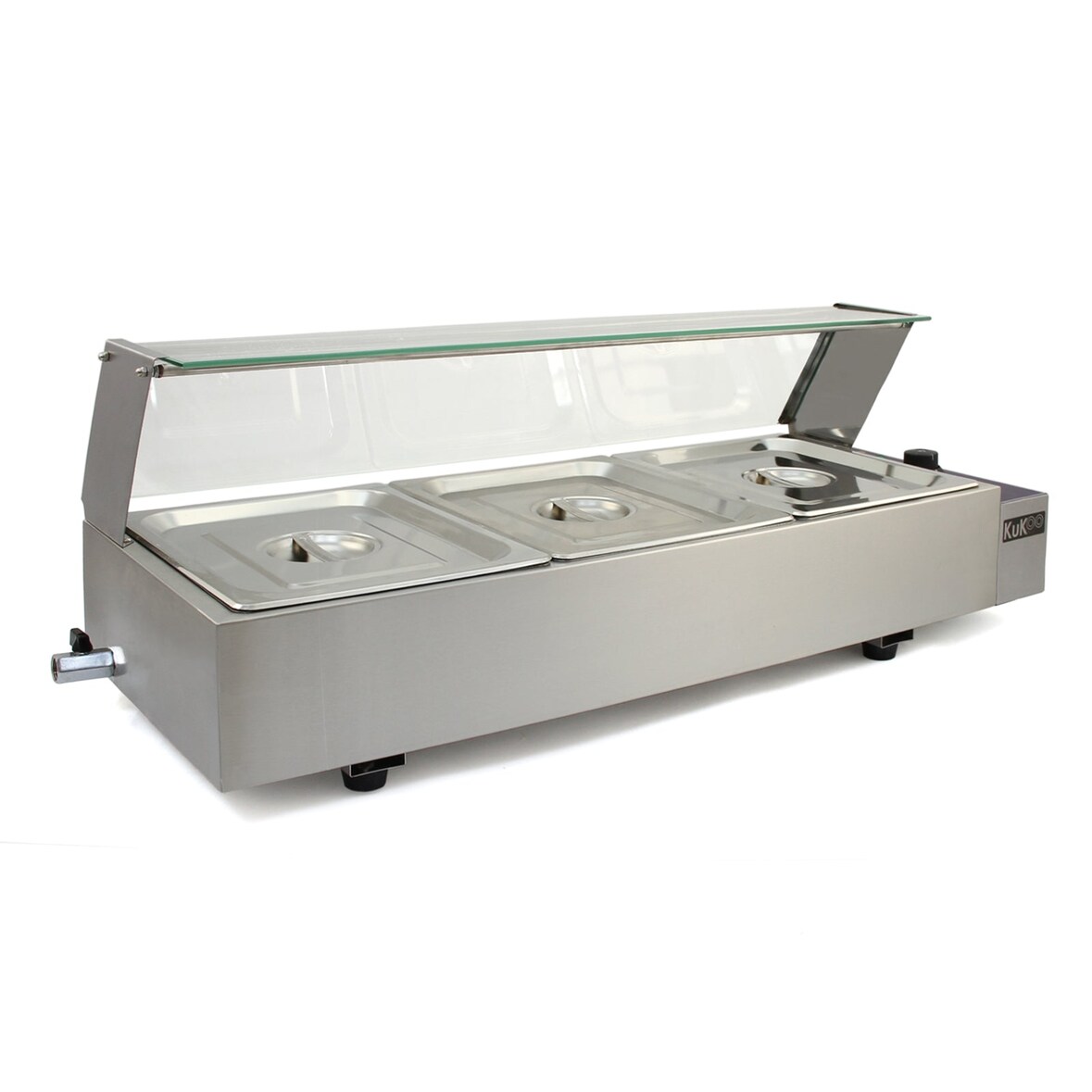 KuKoo 3 Chafing Dish Au Bain Marie Warmhoud Schalen