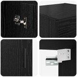 thumbnail of vidaXL Wandschrank Schwarz Eichen-Optik 34,5 x 34 x 90 cm