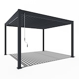 thumbnail of Weide Deluxe | Pergola Voll Aluminium freistehend | 3,6 x 4 M | Lamellendach anthrazit