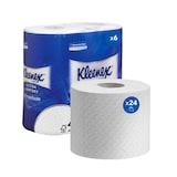thumbnail of Rouleau de papier toilette taille standard Kleenex 8484 - Papier toilette 4 épaisseurs - 24 rouleaux x 160 feuilles de papier toilette blanc