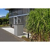 thumbnail of Casa Modul 699552 120 L wasserdichte Mülltonnenbox aus vorverzinktem und pulverbeschichtetem Stahlblech