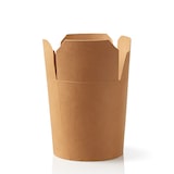 thumbnail of Food Container mit Faltverschluss 710ml 500 Stk, to go, take away, biologisch abbaubar, natürliches Design, Innenbeschichtung