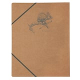 thumbnail of Clairefontaine 5x Flying Spirit, braune Sammelmappe mit Gummizug und 3 Klappen, 24x32cm, Motive sortiert - Braun 103514C