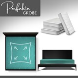 thumbnail of Spannbettlaken Jersey 100% Baumwolle 140-160x200 cm Petrol