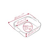 thumbnail of PEUGEOT Keramik Auflaufform APPOLIA 18cm Quadratisch Satin-Schwarz Spülmaschinenfest