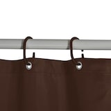 thumbnail of Cortina de Ducha MSV 180x200cm em cor Chocolate