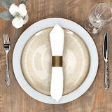 thumbnail of 6x Platzteller Silber Glitzer Ø33cm Dekoteller leicht Kunststoff Weihnachten