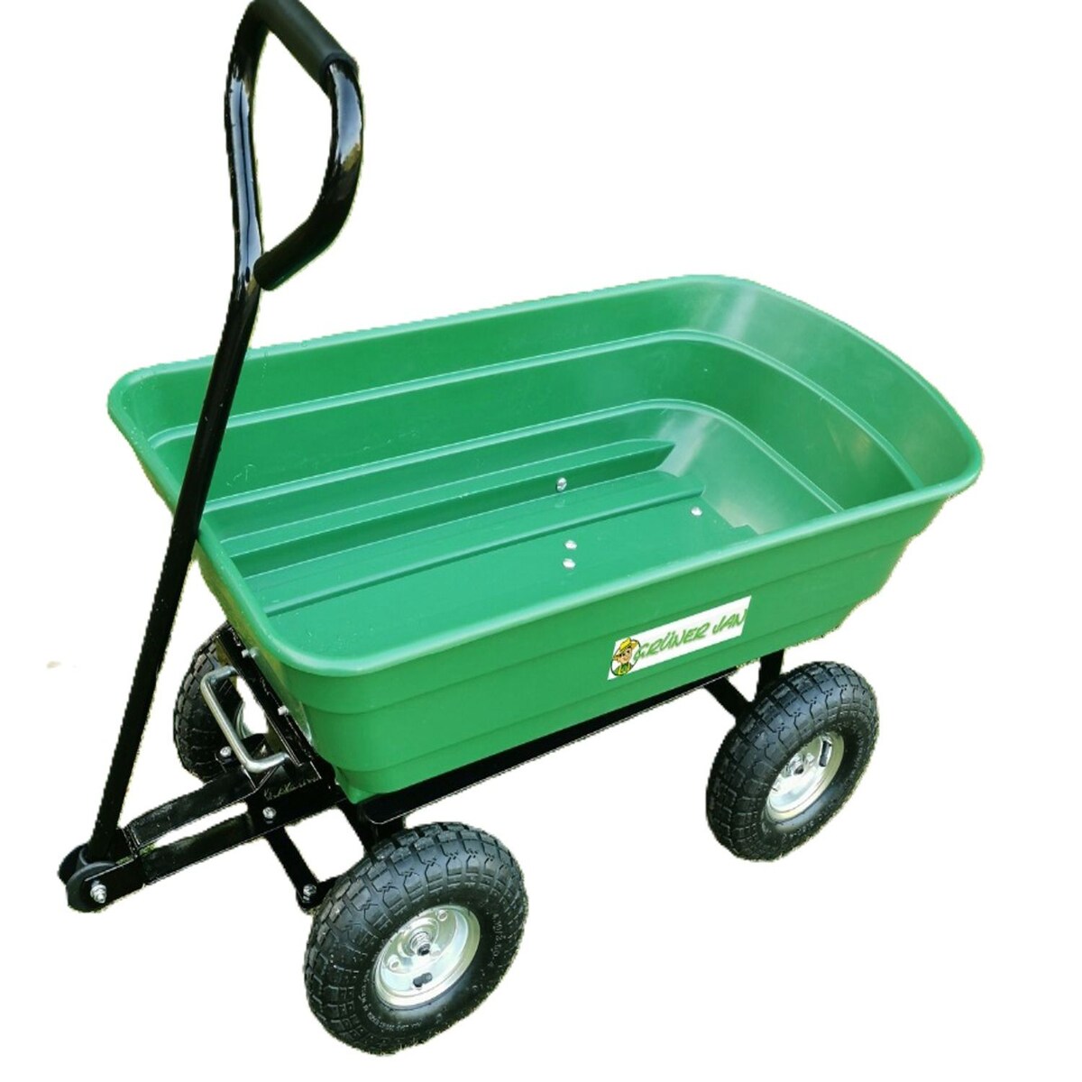 BURI Gartenwagen 75 Liter mit Kippfunktion Handwagen Transportwagen Bollerwagen Karre