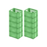 thumbnail of PROREGAL 10x Eurobehälter Obst- und Gemüsekasten | HxBxT 19x30x40cm | 18 Liter | Grün | Obst-Gemüsekiste, Obstkorb, Transportbox