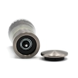 thumbnail of BISETTI - La Spezia, Macina Pepe in vetro e acciaio, con macina professionale altamente specializzata, h 14,5 cm, pieno con pepe nero classico