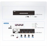 thumbnail of ATEN CS1964 Switch KVM a 4 porte USB 3.0 4K DisplayPort a triplo display