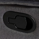 thumbnail of 2er Kinosessel HWC-L93, Relaxsessel Fernsehsessel Sofa, Armlehne Liegefunktion Nosagfederung Stoff/Textil ~ dunkelgrau