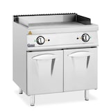 thumbnail of Royal Catering Fry top elettrico doppio - 10,8 kW - Rigato - Mobiletto -