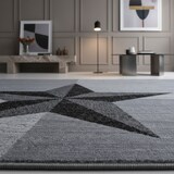 thumbnail of Teppich Waschbar Sterne Modern Strapazierfähig Esszimmer Flur Grau 160x230 cm OEKO-TEX Fußbodenheizung geeignet – INN von Kadima Design