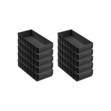 thumbnail of PROREGAL 10x Leitfähige Industriebox 400 B | HxBxT 8,1x18,3x40cm | 4,7 Liter | ESD, Sichtlagerkasten, Sortimentskasten, Sortimentsbox