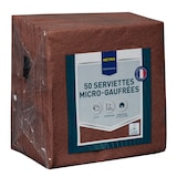 thumbnail of METRO Professional 50 serviettes microgaufrée 25x25 - Chocolat