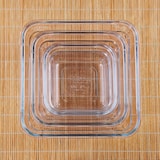 thumbnail of Glasslock Oven - Set de 3 Recipientes Cuadrados de 0.4L, 0.9L y 1.6L Vidrio Horno. Gris