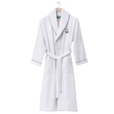 thumbnail of Benetton - Albornoz L/XL 100% Algodón 360GSM en color Blanco y Bordado en Negro - BLACK & WHITE
