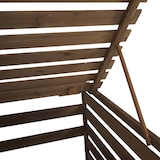 thumbnail of XL Habillage de poubelle pour 1/2 personnes Extension HWC-H62, Box pour poubelles, 114x67x97cm bois massif ~ brun foncé