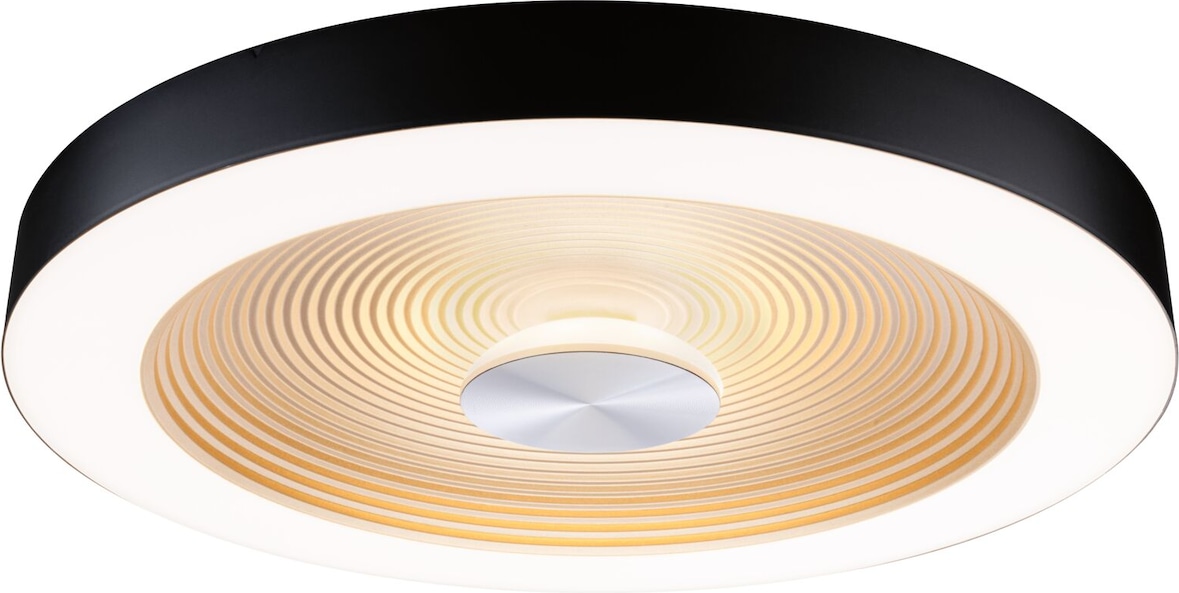 Paulmann LED Deckenleuchte Volea IP44  3000K 1300lm / 0lm 230V 4W / 18,5W dimmbar Schwarz#Gold 71180
