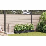 thumbnail of vidaXL Gartenpflanzer Schwarz 160 x 40 x 22 cm Stahl