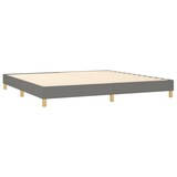 thumbnail of vidaXL Boxspringbett mit Matratze & LED Dunkelgrau 200x200 cm Stoff
