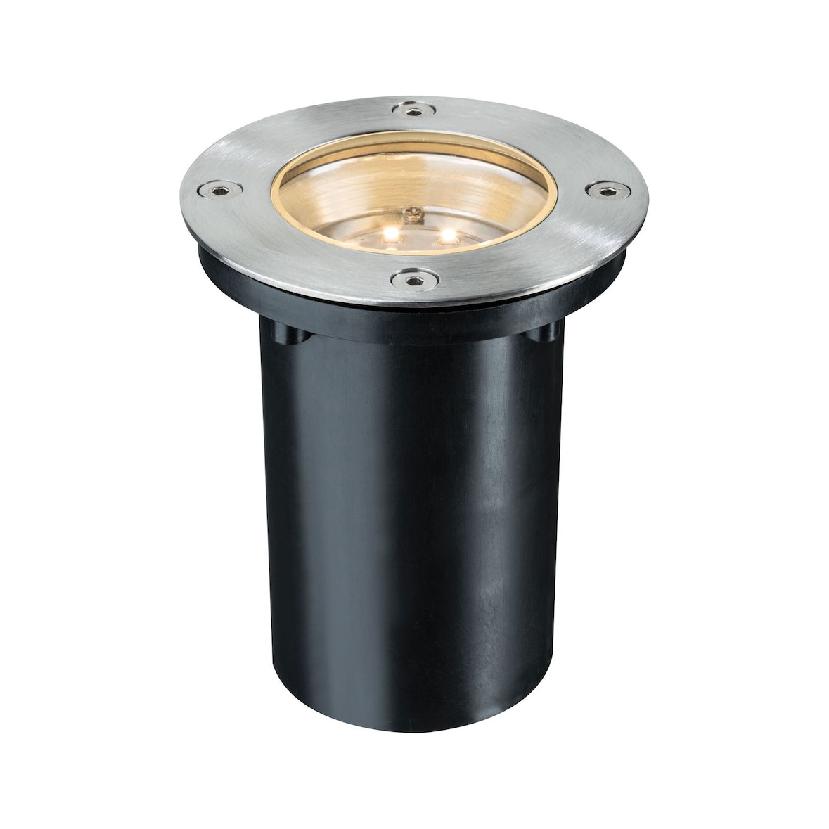 Paulmann LED Bodeneinbauleuchte  IP67 rund 110mm  2700K 1,2W 20lm 230V Edelstahl Metall 93788