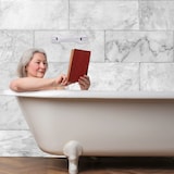 thumbnail of Relaxdays Haltegriff mit Saugnapf, bis 70 kg, Senioren & behinderte Menschen, Badewanne, Premium Saugheber, weiß-grau