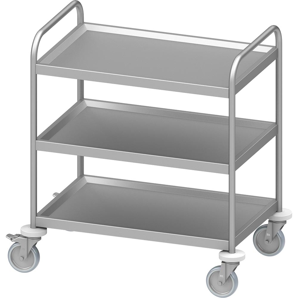 Stalgast Servierwagen "PRO" mit drei Böden 1370x655x950 mm, verschweißt