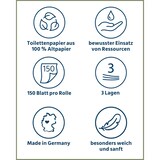 thumbnail of Toilettenpapier RECYCLING, 56 Rollen à 150 Blatt, 3-lagig, superweich, Dermatest geprüft