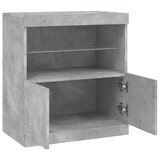 thumbnail of vidaXL Sideboard mit LED-Leuchten Betongrau 60,5x37x67 cm