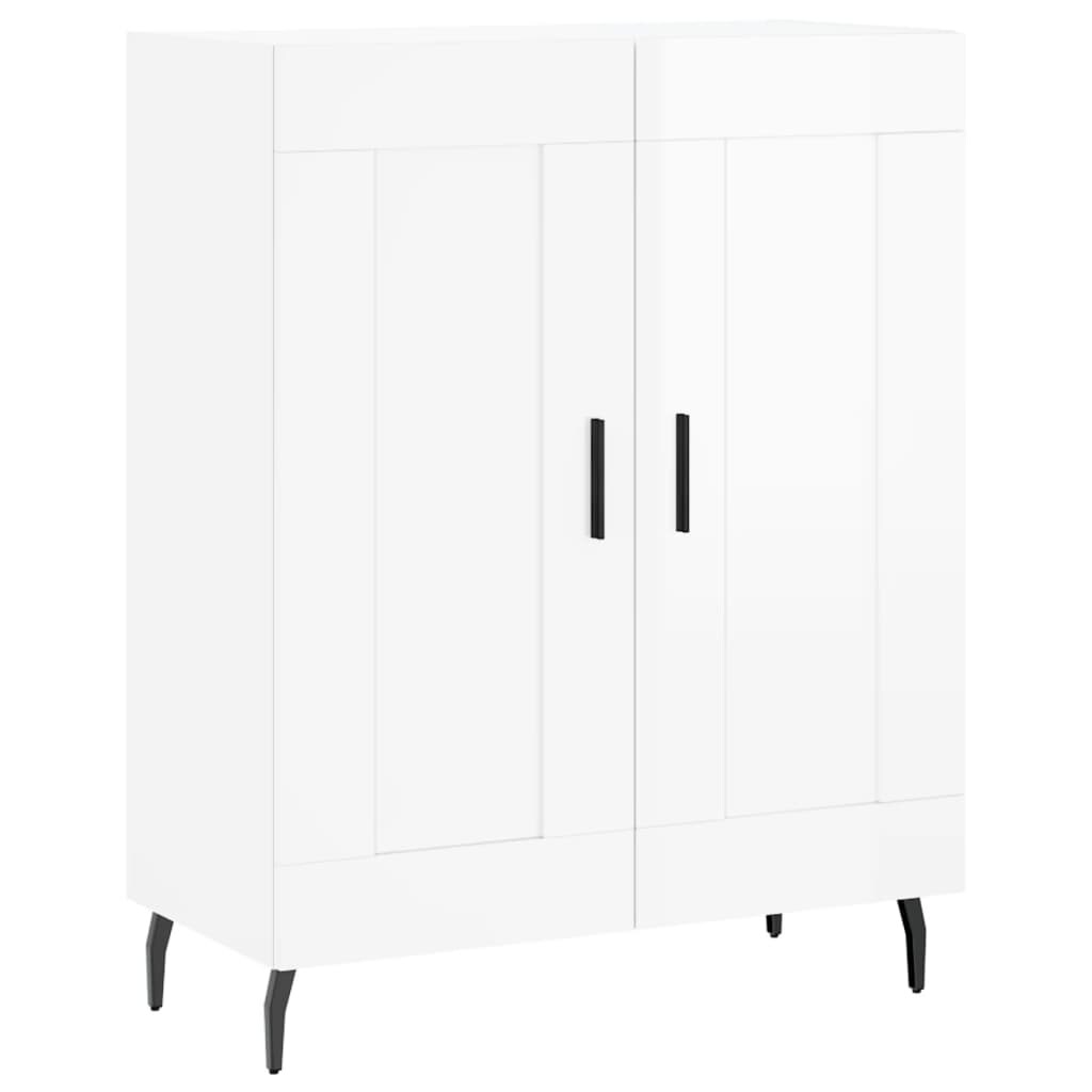 Helloshop26 - Buffet Sideboard Kommode Schrank Aufbewahrungseinheit Organizer für Küche Wohnzimmer Hochglanzlackierung 69,5 x 34 x 02_0030690