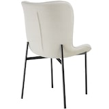 thumbnail of tectake Chaise rembourrée avec un tissu robuste ergonomique noir/blanc - 405218