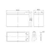 thumbnail of Batteria Ricaricabile 12V 7.2Ah AGM Ermetica - Ideale per Allarmi, UPS e Giocattoli - Attacco Faston T1