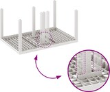 thumbnail of vidaXL Garten-Ess Set 7 pcs Weiß Kunststoff-Rattan