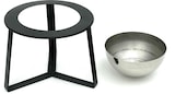 thumbnail of DanDiBo Blumenhocker Metall mit Topf Schwarz Silber 18 cm Blumenständer 96091 S Blumensäule Modern Pflanzenständer Pflanzenhocker