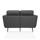 thumbnail of Loungesofa VINTALUX Kunstleder 2-Sitzer retro grau hjh LIVING
