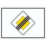 thumbnail of Vorfahrtstraße Ende Symbol Schild A6 (105x148mm)