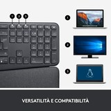 thumbnail of Logitech Ergo K860 Tastiera Wireless Ergonomica Con Poggiapolsi Layout Ita Pc