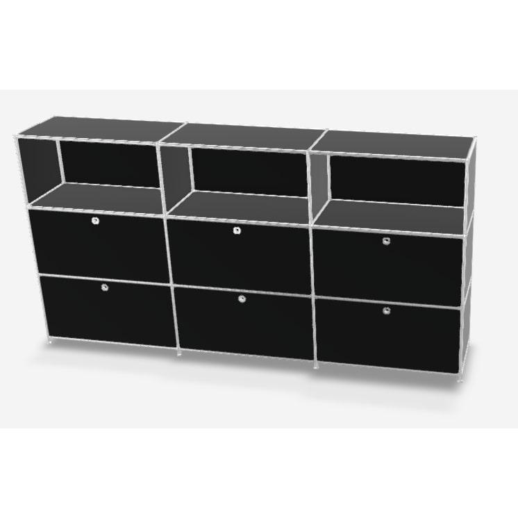 Viasit System4 - schwarz, Rahmenfarbe chrom, Material: Metall