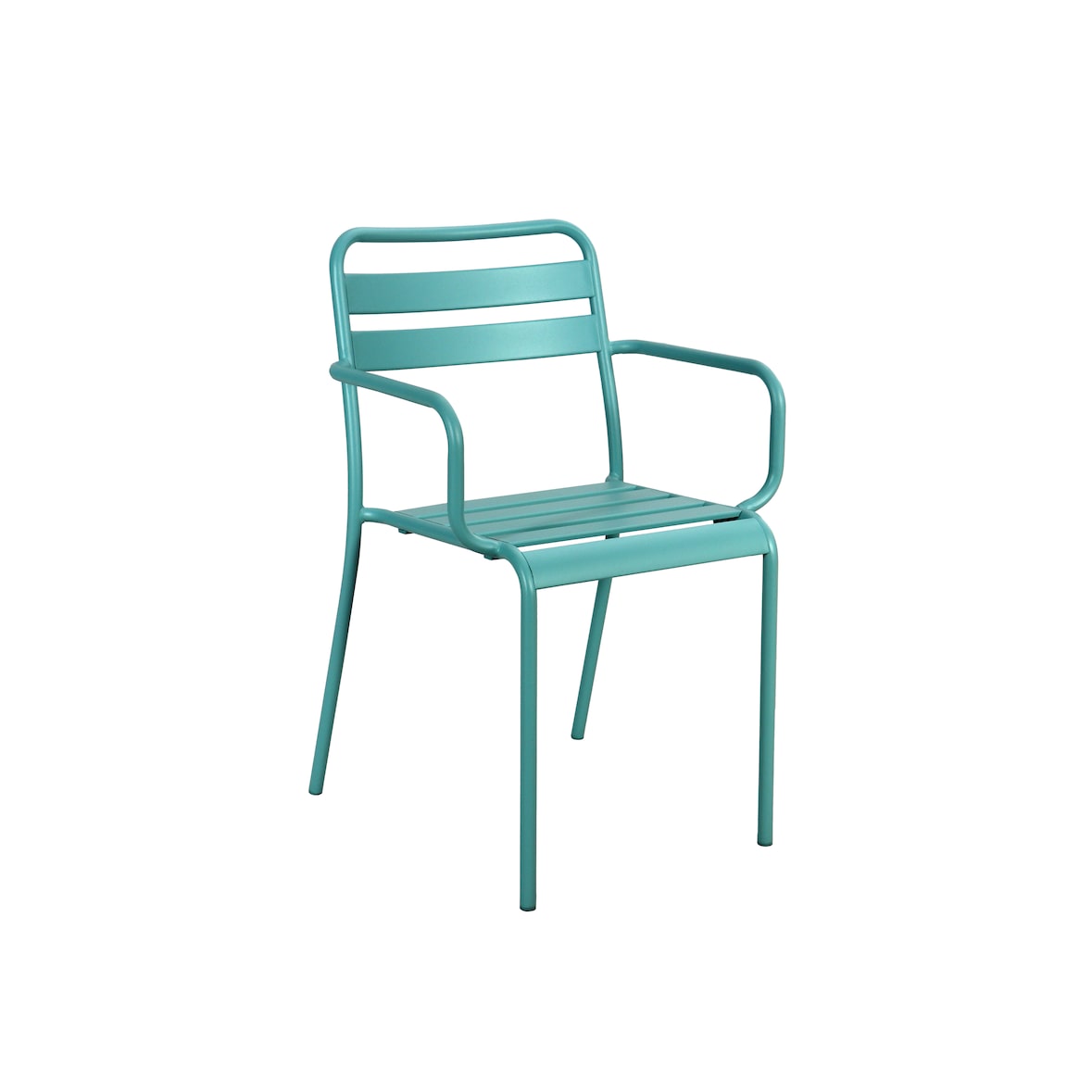 METRO PROFESSIONAL Gastro Armlehnstuhl stapelbar, Stahl, baby blau