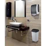 thumbnail of Abfallbehälter, Mülleimer, Blanc, ca. 25-Liter hängend, Wandmontage oder stehend, mit Deckel abnehmbar: Farbe - Schwarz