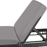 thumbnail of tectake Tumbona de polirratán SOFIA - Negro