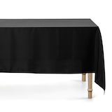 thumbnail of Tischdecke 180x300cm rechteckig Stoff Polyester Tischtuch Stofftischdecke Geburtstag Party Silvester Halloween Trauerfeier Partytischdecke Schwarz