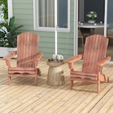 thumbnail of COSTWAY Sedia Adirondack pieghevole, set da 2, poltrone da giardino in legno con schienale alto e bracci larghi per giardino/terrazzo, portata 180 kg